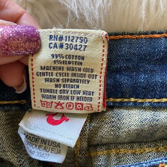 ❤️True Religion Billy Bootcut Red Tag Jeans size 27 - Picture 4 of 6